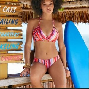 Freya Bali Bay Wire Free Triangle Bikini Swim Top and Bikini Bottom